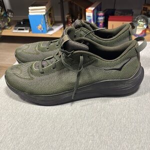 Hoka One One Green & Black Athletic Shoes